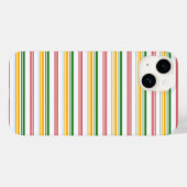 Coques Case-Mate iPhone Jolies rayures vert jaune (Verso (horizontal))