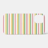 Coques Case-Mate iPhone Jolies rayures vert jaune (Verso (horizontal))