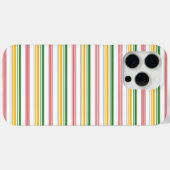 Coques Case-Mate iPhone Jolies rayures vert jaune (Verso (horizontal))