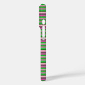 Coques Case-Mate iPhone Jolies rayures vert violet (Verso / Gauche)