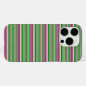 Coques Case-Mate iPhone Jolies rayures vert violet (Verso (horizontal))