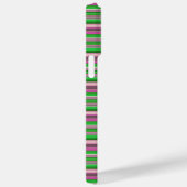 Coques Case-Mate iPhone Jolies rayures vert violet (Verso / Droite)