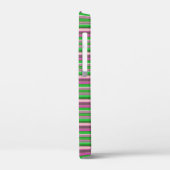 Coques Case-Mate iPhone Jolies rayures vert violet (Verso / Gauche)