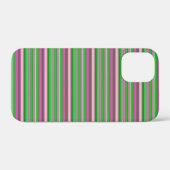 Coques Case-Mate iPhone Jolies rayures vert violet (Verso (horizontal))