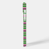 Coques Case-Mate iPhone Jolies rayures vert violet (Verso / Gauche)