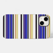 Coques Case-Mate iPhone Jolies rayures violettes blanches (Verso (horizontal))