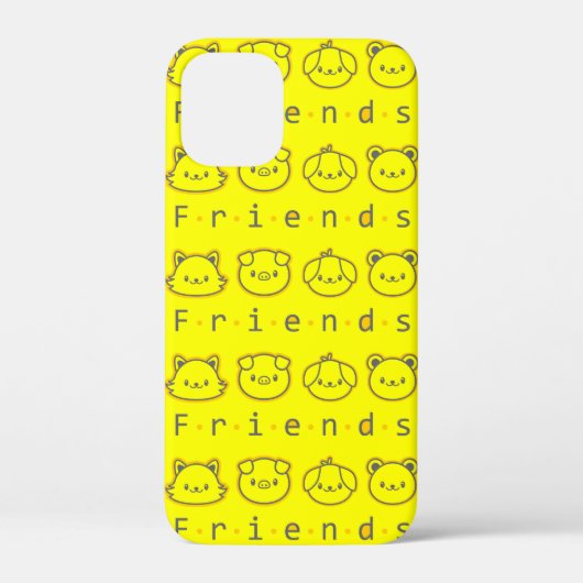 Coques Case-Mate iPhone Jolis amis animaux se font face (Verso)
