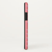 Coques Case-Mate iPhone Jolis cœurs roses sur fond rose corail (Dos/Droite)