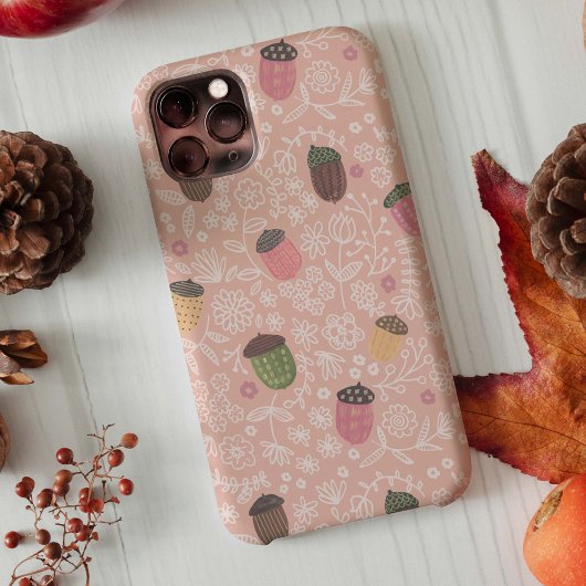 Coques Case-Mate iPhone Jolis glands roses automne pastel