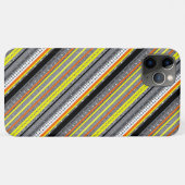 Coques Case-Mate iPhone Jolis motifs aztèques gris jaune orange (Dos (Horizontal))