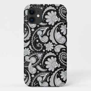 Coque Case-Mate Pour iPhone Jolis motifs cachemire noir blanc vintage