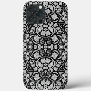 Case-Mate iPhone Case Jolis motifs cachemire noir blanc vintage