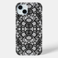 Jolis motifs cachemire vintage noir et blanc