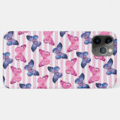 Coques Case-Mate iPhone Jolis Papillons Roses (Dos (Horizontal))