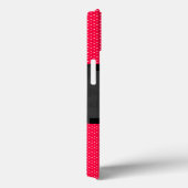 Coques Case-Mate iPhone Jolis points rouges élégants - Nœud noir (Verso / Droite)