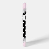 Coques Case-Mate iPhone Jolis talons hauts rose avec des pois noirs (Verso / Droite)
