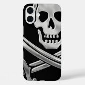 Coques Case-Mate iPhone Jolly roger argenté (Verso)