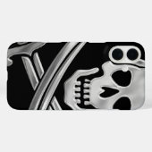 Coques Case-Mate iPhone Jolly roger argenté (Verso (horizontal))