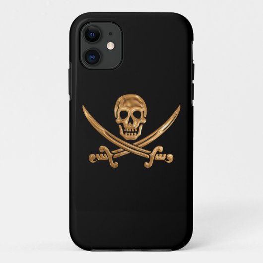 Coques Case-Mate iPhone Jolly roger d'or (Dos)