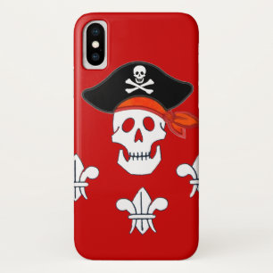 ETUI iPhone Case-Mate JOLLY ROGER SKULL, PIRATE CASQUETTE ET TROIS MENSO