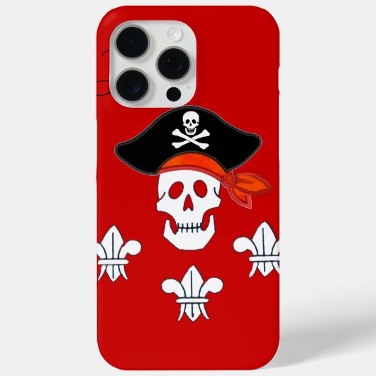 COQUES Case-Mate iPhone JOLLY ROGER SKULL, PIRATE CASQUETTE, TROIS MENSONG (Verso)