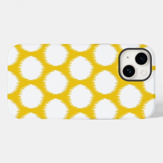Coques Case-Mate iPhone Jonquil Asiatique Moods Ikat Dots (Verso (horizontal))