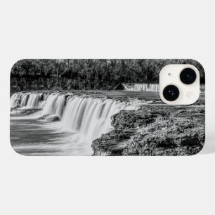 Coque Pour iPhone 14 Joplin Grand Falls Aperçu Niveaux de gris