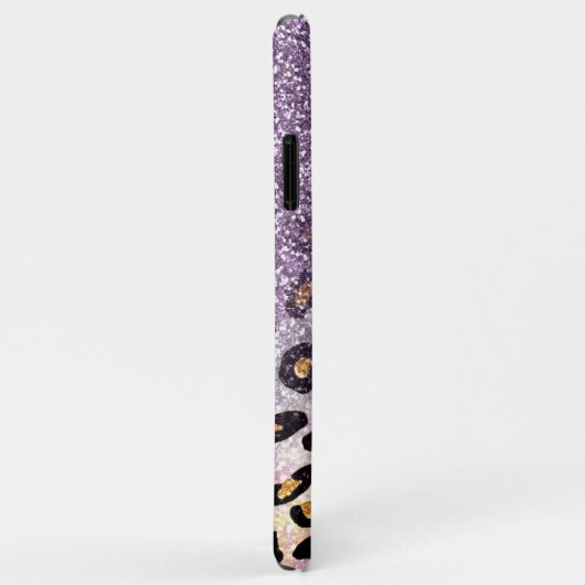Coques Case-Mate iPhone Jote fille violet & or Parties scintillant Emprein (Dos/Droite)