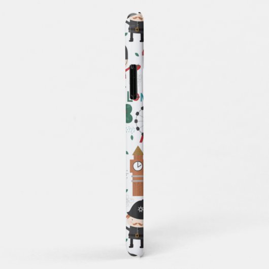 Coques Case-Mate iPhone Jote Londres Thème Double Decker Bus (Dos/Droite)