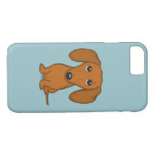 Coques Case-Mate iPhone Jote Red Dachshund | Drôle Drôle Cartoon Wiener Do (Dos (Horizontal))