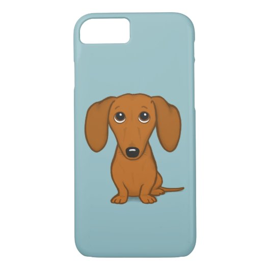 Coques Case-Mate iPhone Jote Red Dachshund | Drôle Drôle Cartoon Wiener Do (Dos)