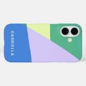 Coques Case-Mate iPhone Jouer Abstrait bloc couleur Pastel Personnalisé (Verso (horizontal))