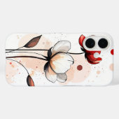 Coques Case-Mate iPhone Jouer au pétale d'or (Verso (horizontal))