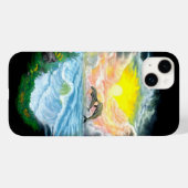 Coques Case-Mate iPhone Jouer aux dauphins sous le soleil (Verso (horizontal))