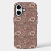Coques Case-Mate iPhone Jouer café maintenant Mocha Motif (Verso)