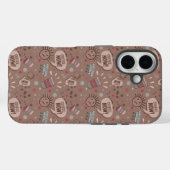 Coques Case-Mate iPhone Jouer café maintenant Mocha Motif (Verso (horizontal))