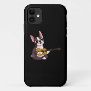 Case-Mate iPhone Case Jouer Guitare Guitariste Français Bulldog Cadeau