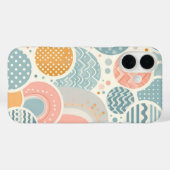 Coques Case-Mate iPhone Jouer Motif de Doodle géométrique (Verso (horizontal))