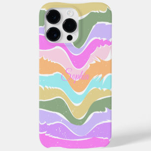 Coque Pour Pour iPhone 14 Pro Max Jouer Retro Rainbow Stripes pour produit personnal