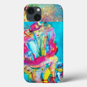 Coques Pour iPhone JOUEUR D'ACCORDION DANS L'Aquarelle DE NUIT