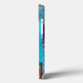 Coques Case-Mate iPhone JOUEUR D'ACCORDION DANS L'Aquarelle DE NUIT (Verso / Gauche)