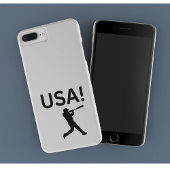 Coques Case-Mate iPhone joueur de baseball américain utilisant dot comme b