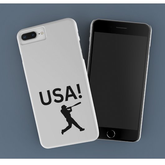 Coques Case-Mate iPhone joueur de baseball américain utilisant dot comme b