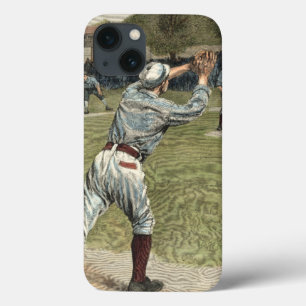 iPhone 13 Case Joueur de baseball jeté à la seconde base
