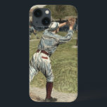 iPhone 13 Case Joueur de baseball lancé à la deuxième base<br><div class="desc">Ce tableau fait partie du documentaire de base-ball de Ken Burns ! Un joueur est jeté à la seconde alors qu'il se bat pour atteindre la base. Le cadeau parfait pour la couturière de votre vie!</div>