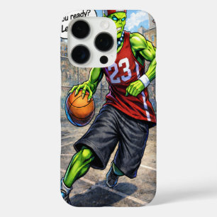 Coques iPhone 16 Pro Joueur de basket-ball Alien Urbain - Art de style
