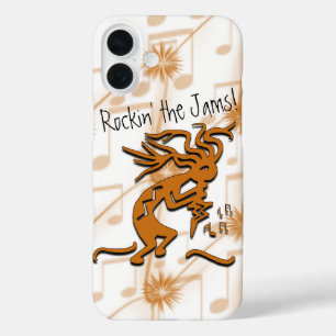 iPhone 16 Plus Case Joueur de flûte Kokopelli Musical Merrymaker