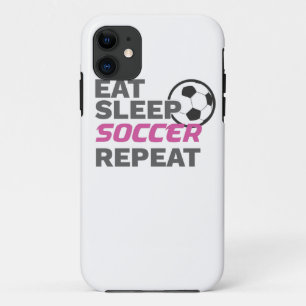 Case-Mate iPhone Case Joueur de football Manger Sleep Football Répéter S