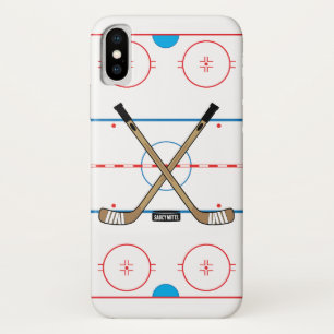 Case-Mate iPhone Case Joueur de hockey de bâtons de hockey de glace de