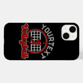 Coques Case-Mate iPhone Joueur de l'équipe de volleyball AJOUTER LE NOM Sp (Verso (horizontal))